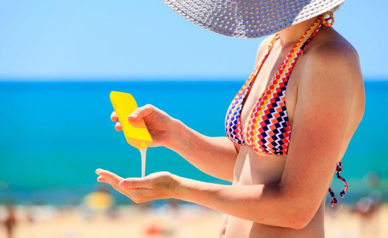 sunscreen in the evening