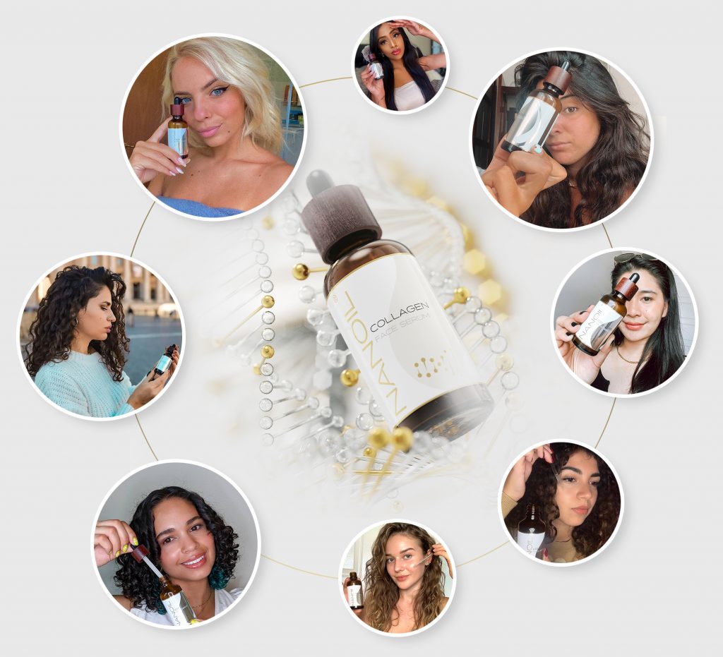 gorgeous look with collagen serum